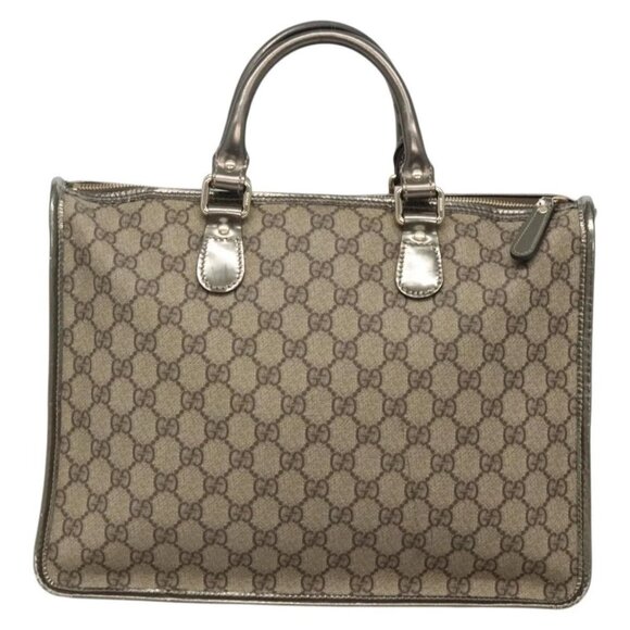 GUCCI GG Supreme Hand Bag PVC Beige Gold 190259 Auth ep10602 - Picture 3 of 16